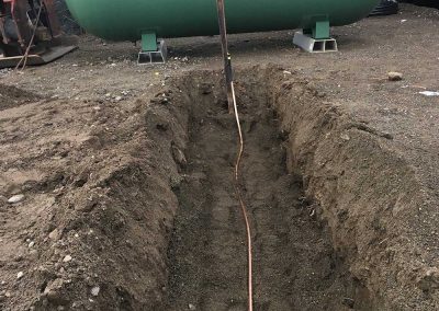 Dans Plumbing Propane tank install
