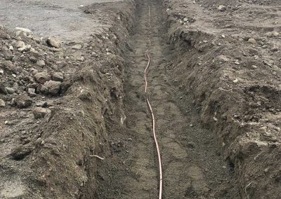 Dans Plumbing propane tank pipe in ground