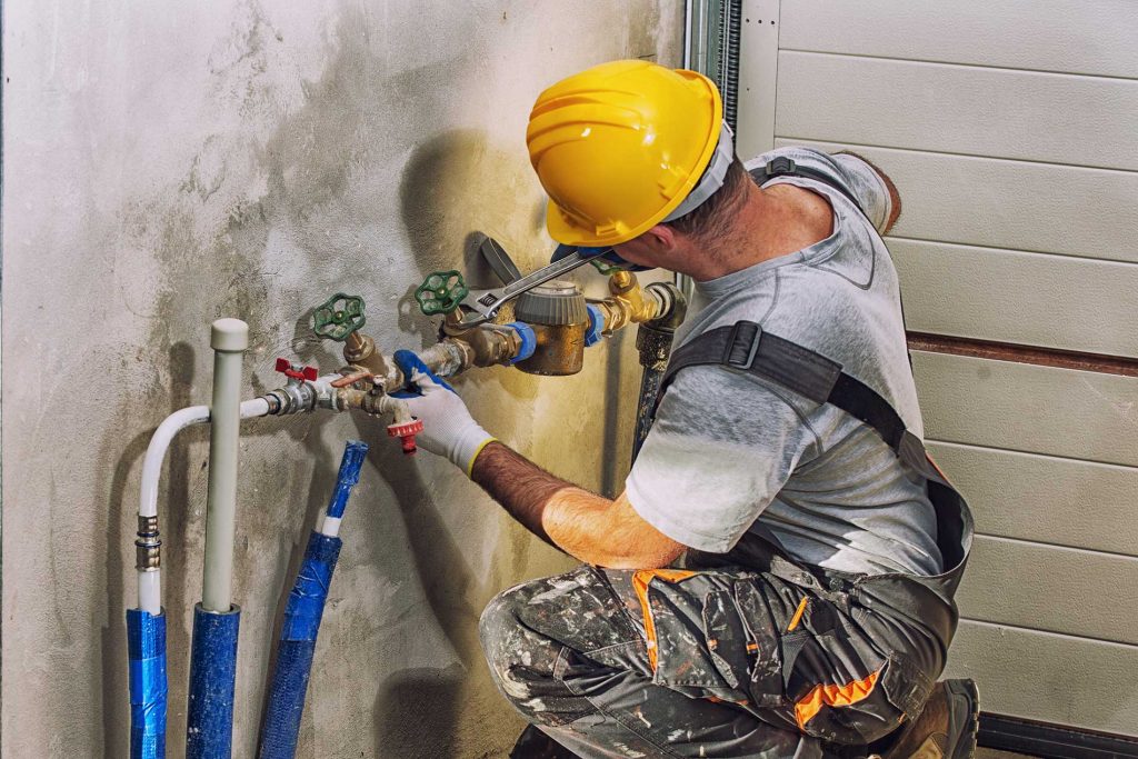 plumber at work doing repairs